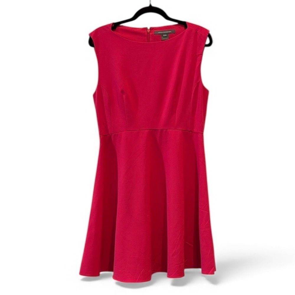 French Connection Fit & Flare Pink Sleeveless Dress Size 8